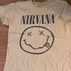 Nirvana Graphic Tee in Cream